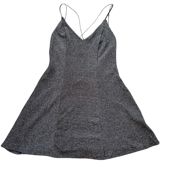 Silver gray sparkly dress NYE dress - Picture 2 of 8